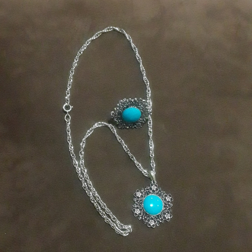 Vintage necklace/ring set